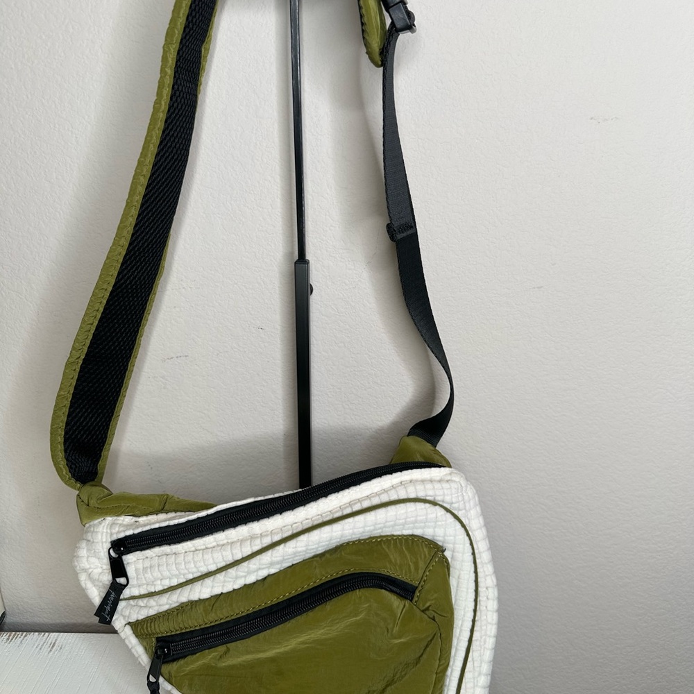 FP Movement by Free People Olive and White Belt Bag